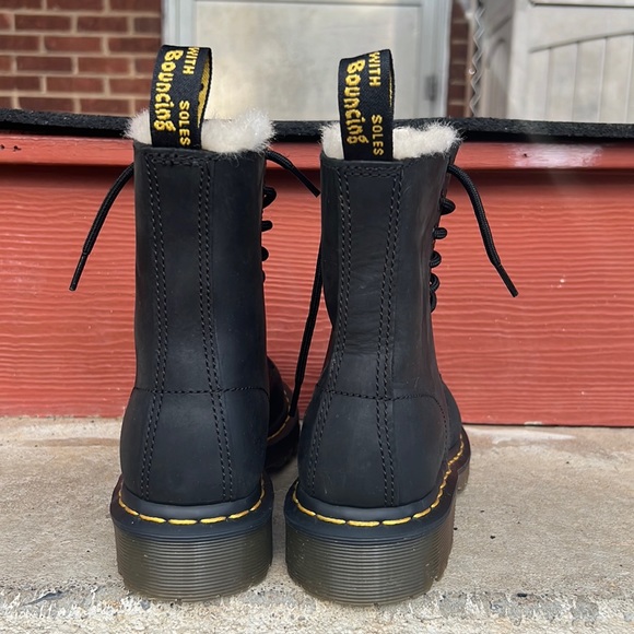 Dr. Martens 1460 Serena Faux Fur-Lined Boots - Picture 2 of 15